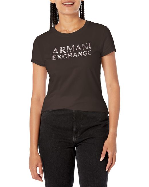 Emporio Armani Black A|X ARMANI EXCHANGE -T-Shirt aus Stretch-Baumwolle
