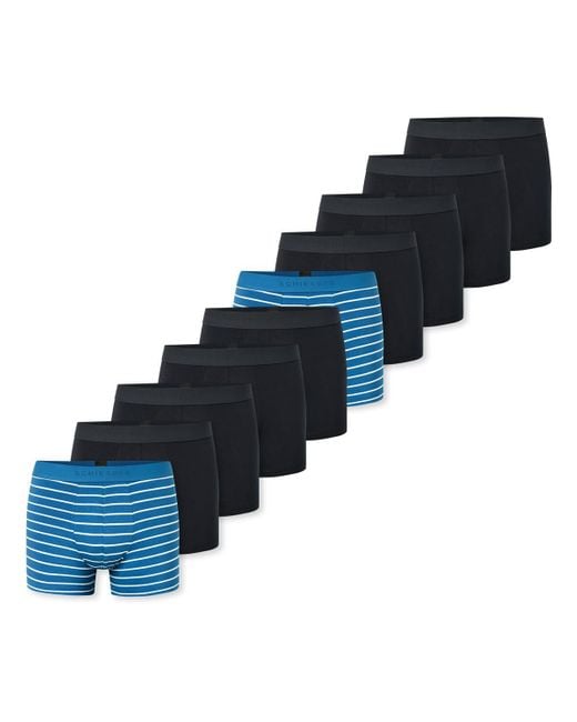 Schiesser Retro Short/Pant - 10er in Blue für Herren