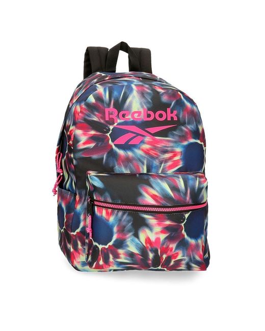 Reebok Floral Backpack Multicolor 32x44x12cm Polyester 16.9l By Joumma Bags
