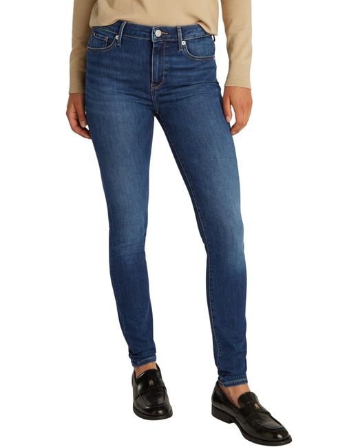 Vaqueros Mujer Como Skinny New Doreen elástico Tommy Hilfiger de color Blue