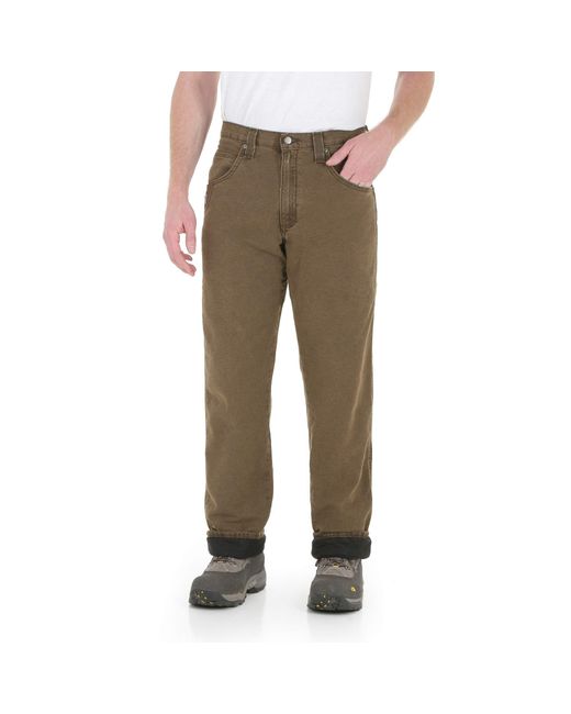 wrangler fleece lined work pants