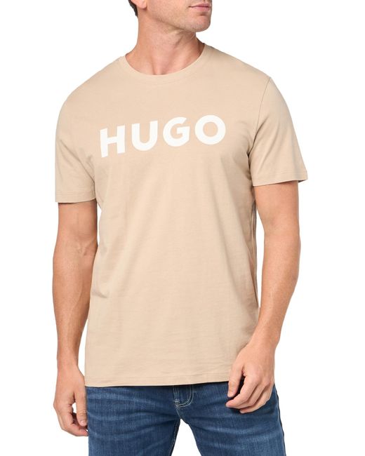 HUGO Blue Print Logo Short Sleeve T-shirt for men