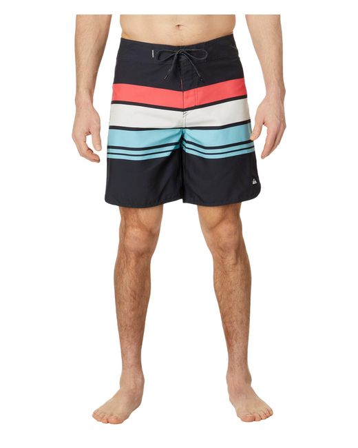 Quiksilver Blue Everyday Stripe 19 Boardshort Swim Trunk Board Shorts for men