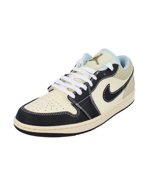 Nike Black Air Jordan 1 Low Se S Trainers Hq3437 Sneakers Shoes for men