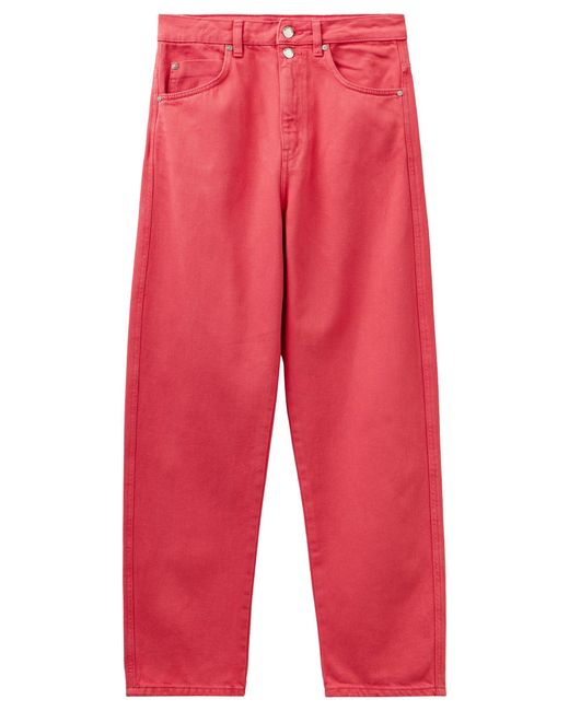 Benetton Red Pantalone 4lyxde018 Jeans