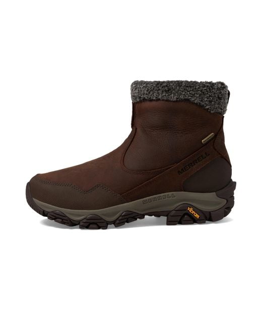 Merrell Brown Coldpack 3 Thermo Mid Zip Wp Hiking Boot