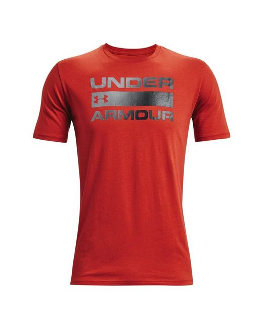 Under Armour Team Issue Wordmark Short-Sleeve T-Shirt Hemd in Red für Herren