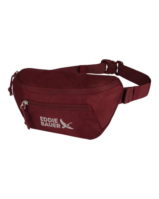 Marsupio ripiegabile | Fanny Pack | Pieghevole | Leggero | Poliestere Ripstop da 1 di Eddie Bauer in Red
