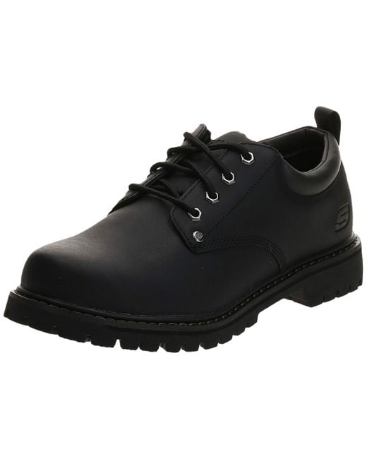 Skechers Leather Usa Alley Cat Utility Oxford,black,14 M Us for Men ...