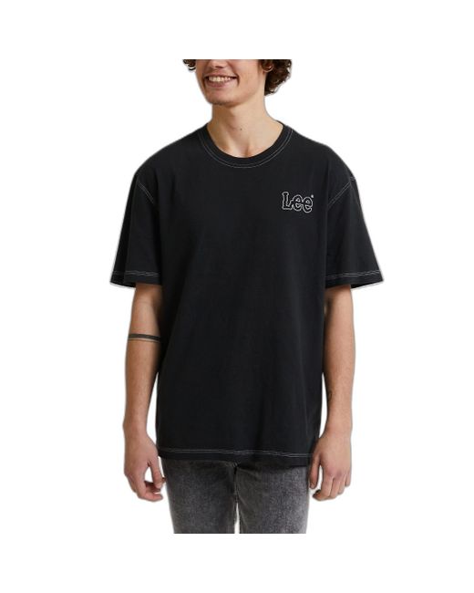 Tè stagionale Sciolto T-Shirt di Lee Jeans in Black da Uomo