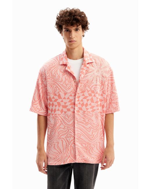 Desigual Pink Cam_northon T-shirt for men