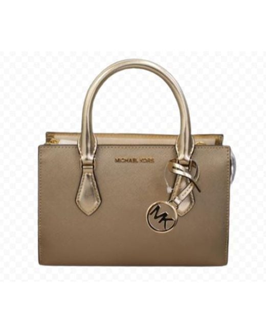 Michael Kors Brown Sheila Small Non-leather Vegan Satchel