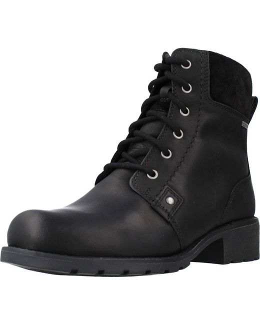 Clarks Orinoco Up Gtx Lace-up Black Smooth Leather S Boots 261469994 | Lyst  UK
