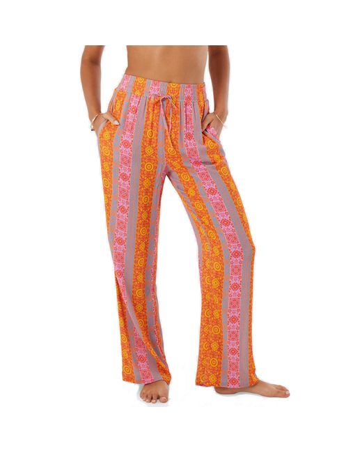 Roxy Red 's Beach Casual Drawstring Elastic Waist