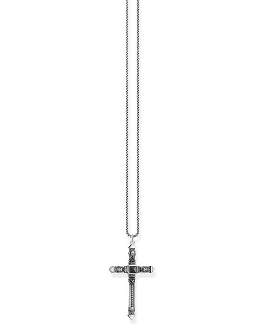 Thomas Sabo Black Kreuz Kette 925 Sterling Silber geschwärzt KE2003-508-11