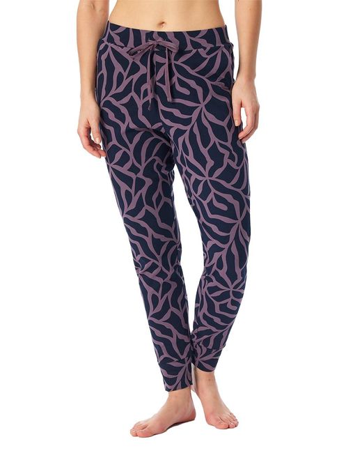 Schiesser Blue Schlafhose Lang Baumwolle-Mix + Relax Pyjamaunterteil