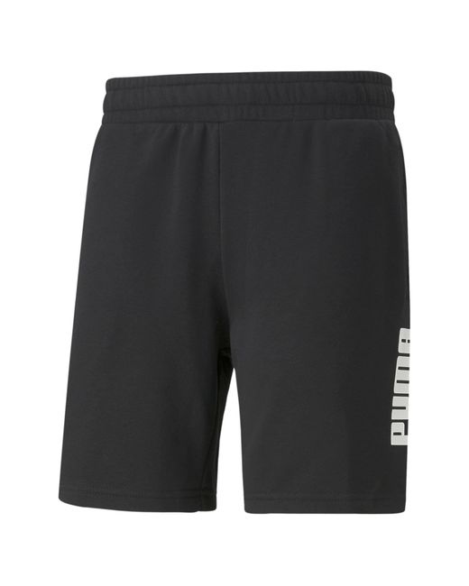 PUMA Power Shorts schwarz/weiß in Black für Herren