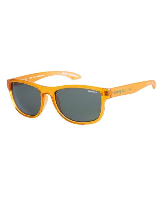 O'neill Sportswear Black Ons Coast2.0 Sunglasses 118p Gloss Amber Crystal/green
