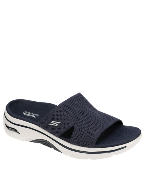 Skechers Blue Go Walk Arch Fit 2.0 Textil Damen Sandalen