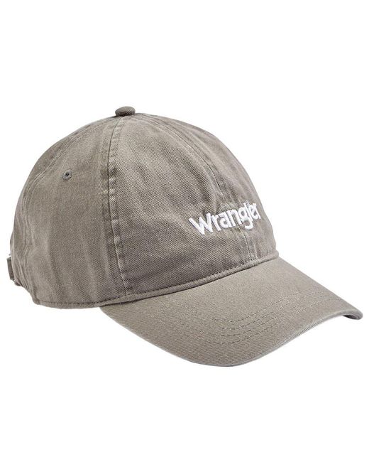 Berretto con Logo Slavato Cappellino di Wrangler in Gray da Uomo