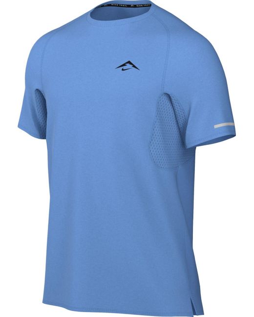 Nike Solar Chase Dri-fit Adv Korte Mouw Hardlooptop Voor in het Blue voor heren