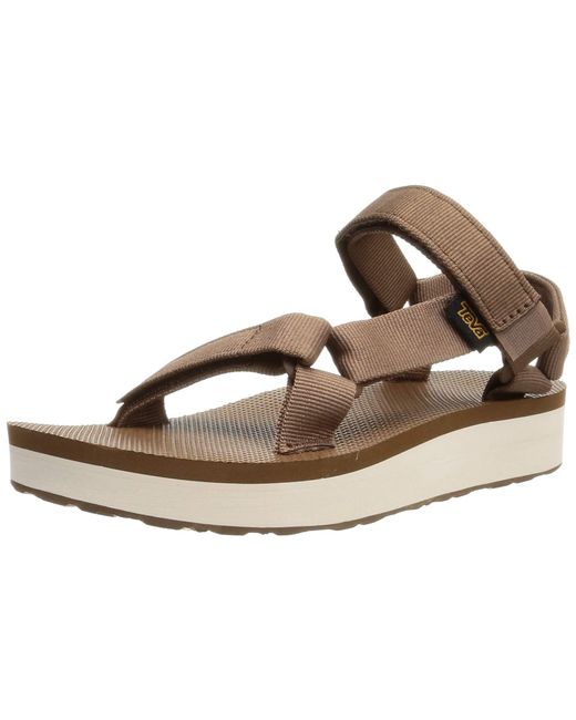 Teva Synthetic Midform Universal Sandal in Brown - Save 47% | Lyst