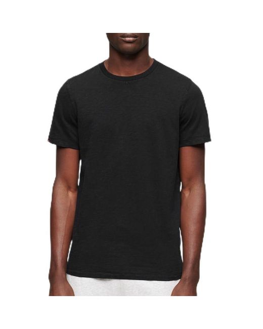 Superdry Slub Short Sleeve T-shirt S Black for men