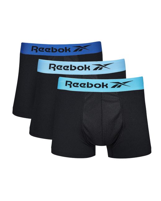 Reebok Blue Calzoncillos De Hombre En Negro Boxer Shorts for men