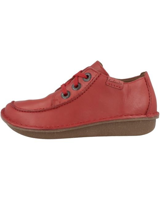 Clarks Red Funny Dream Oxford