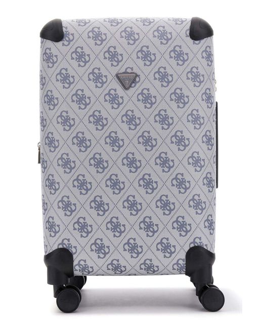 Guess Trolley 22 In 8-wheeler Slate Logo Blauwgrijs 64cm in het Gray