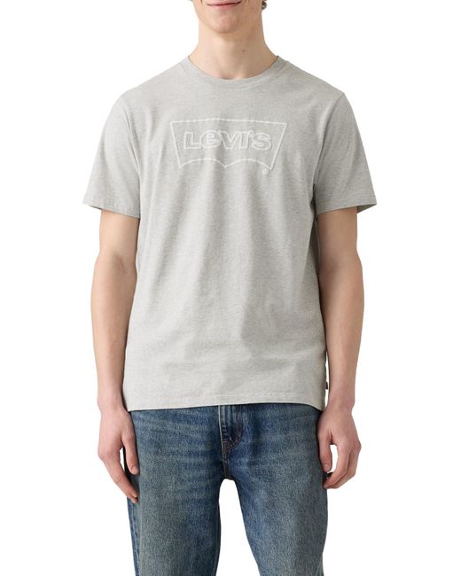 Graphic Crewneck tee Camiseta Levi's de hombre de color Gray