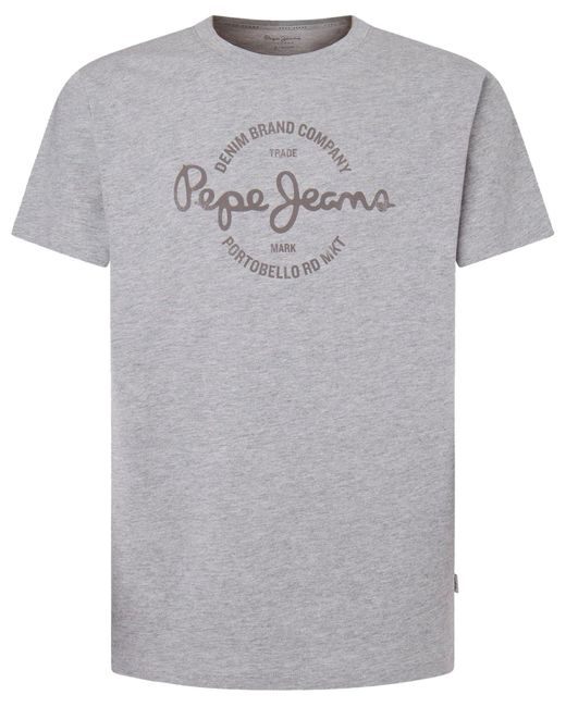 Craigton T-Shirt Pepe Jeans pour homme en coloris Gray