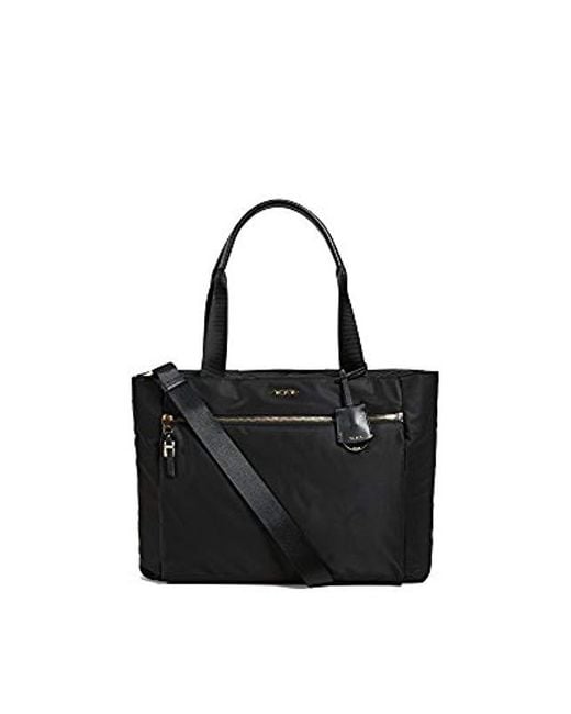 Tumi Black Voyageur Mauren Tote Bag