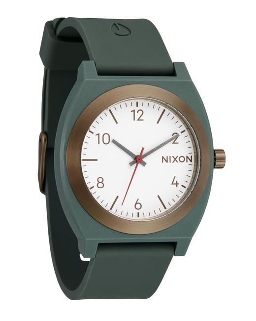 Nixon Gray Time Teller Opp A1361-100m Water Resistant Analog Fashion Watch