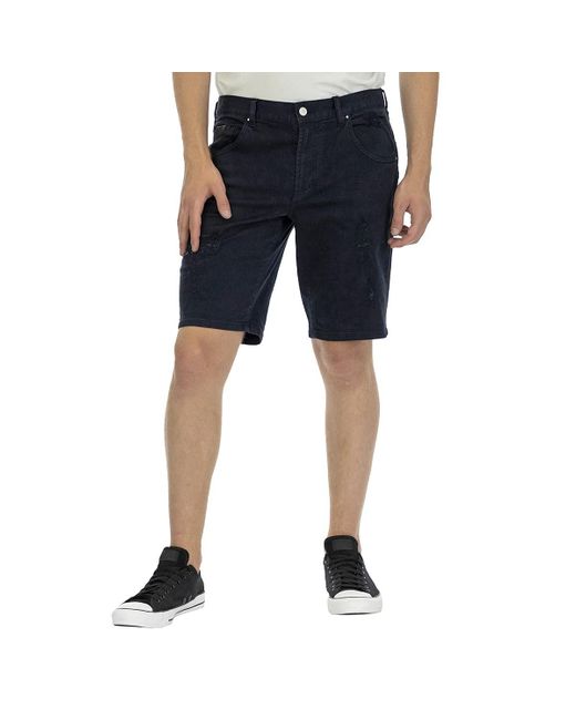Emporio Armani A|X Armani Exchange 5 Pocket Bermuda Legere Shorts in Blue für Herren