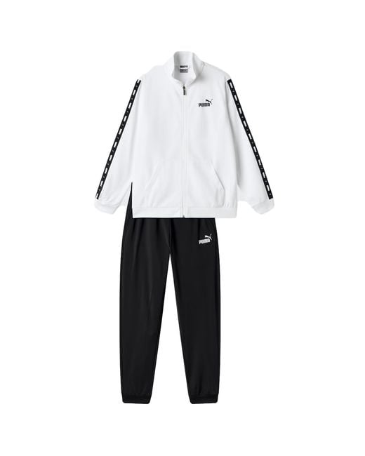 PUMA Black Tape Poly White Tracksuit Code 677429-02 for men
