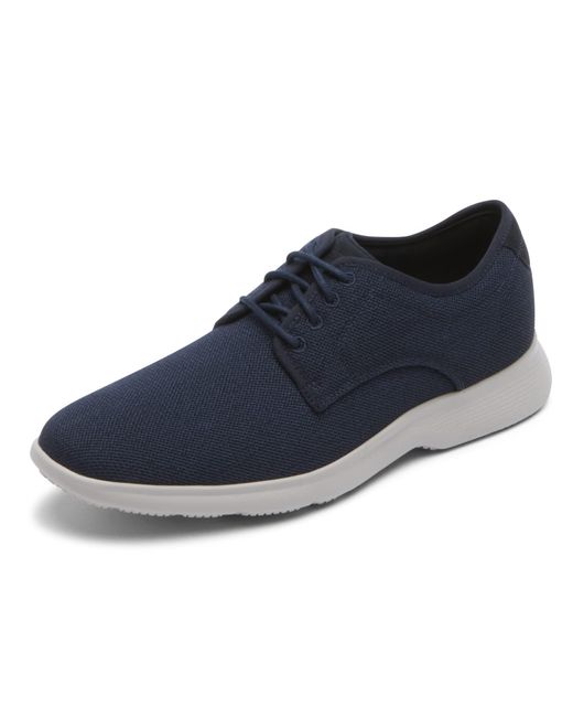 Rockport Blue Truflex Dressports Mesh Oxford Shoes for men
