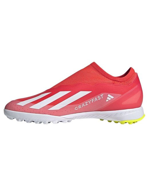 X Crazyfast League Laceless TF Football Boots EU 42 Adidas en coloris Red