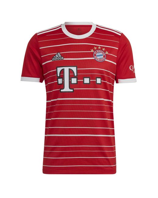 Adidas Red Fc Bayern 22/23 Home Jersey for men