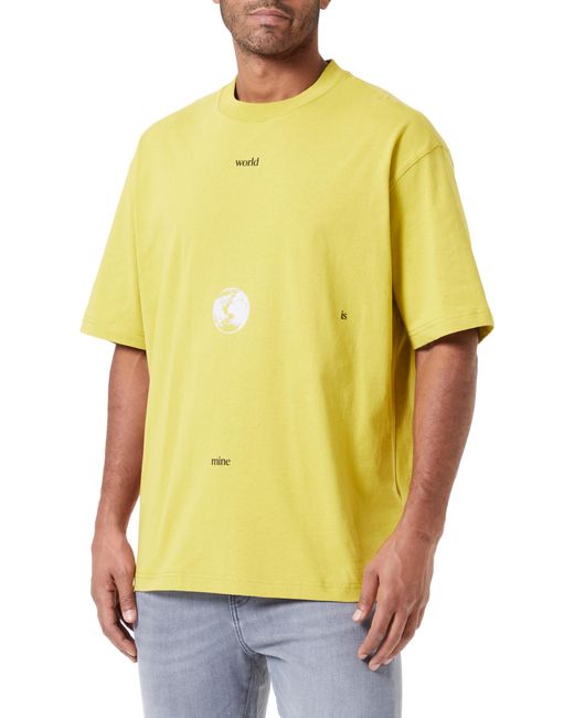 DIESEL Yellow T-wash-l9 T-shirt for men