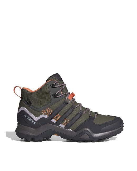 Adidas Brown Terrex Swift R2 Mid Gore-tex Hiking Shoes