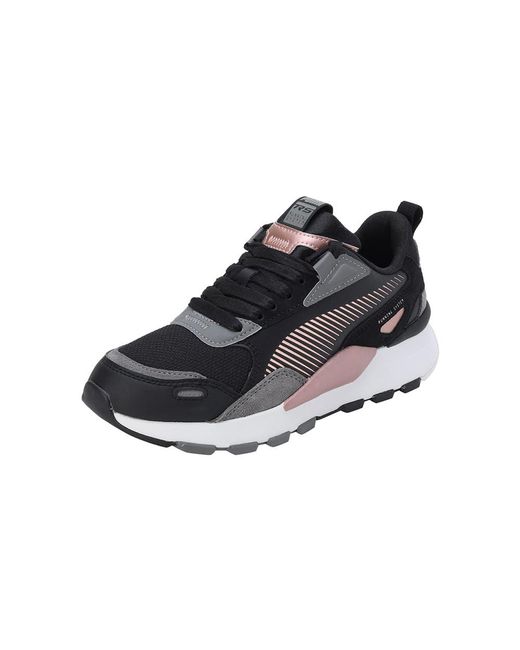 PUMA Black RS 3.0 Metallic Sneakers Schuhe