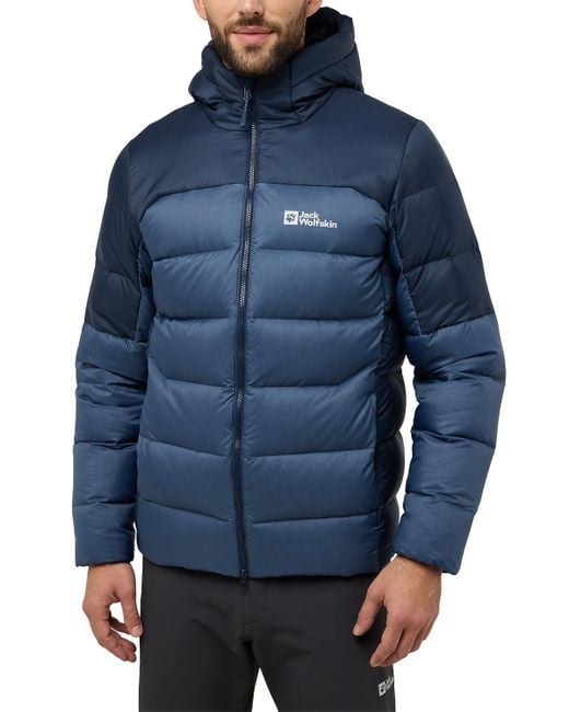 Jack Wolfskin Blue Nebelhorn Down Hoody M for men