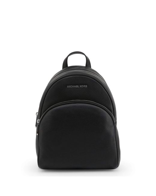 small black leather backpack
