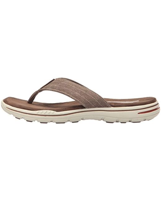 skechers men's evented rosen flip flop