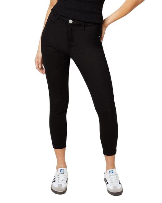 Dorothy Perkins Petite Skinny Ankle Grazer Jeans in Black Lyst UK