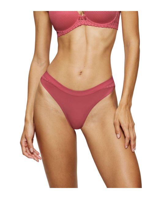 Triumph Aura Spotlight T High Leg String Strawberry Allure in het Pink