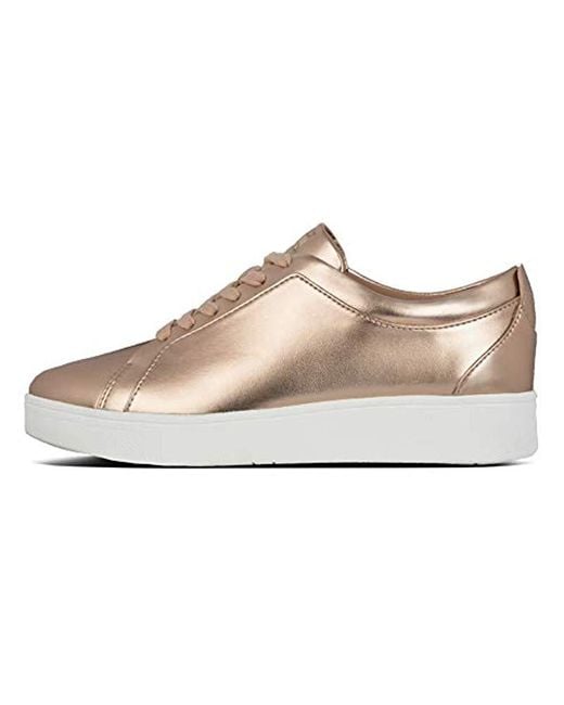 Fitflop Rally Sneakers Rose Gold 6.5 M Us in Metallic Lyst UK