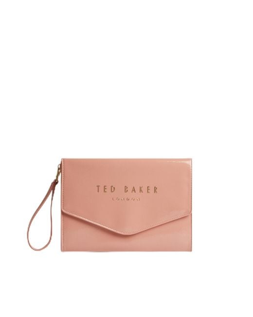 Ted Baker Pink London Wxg-crinkie-crinkle Icon Pouch