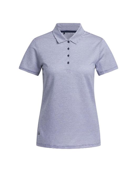 Adidas Blue Ottoman Short Sleeve Polo Shirt Golf